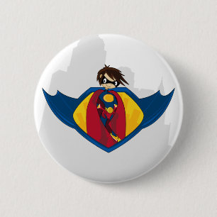 Superheld Button Badge