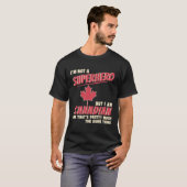 Superheld Canadian Gift Funny Canada Day Maple T-shirt (Voorkant volledig)
