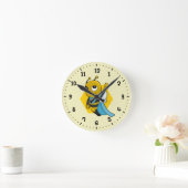 Superheld cartoon ronde klok (Huis)