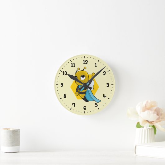 Superheld cartoon  ronde klok (Huis)