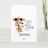 Superheld Cartoon Verjaardag Kaart (Achterkant)