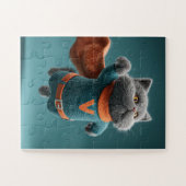 Superheld Cat Jigsaw Puzzel (Horizontaal)