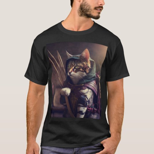Superheld Cat T-shirt (Voorkant)