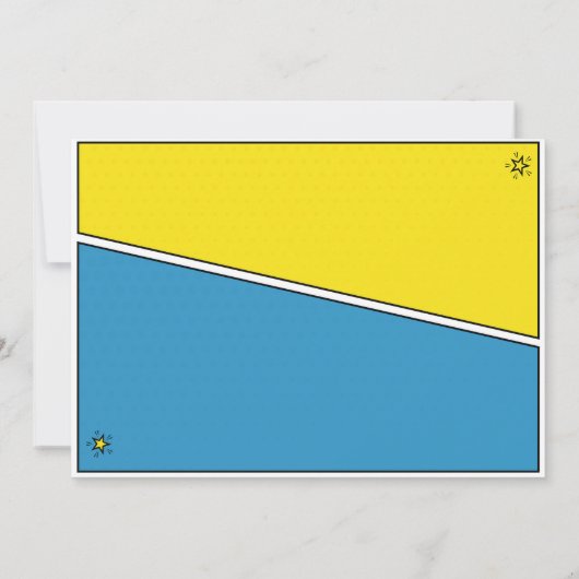 Superheld Celebration Kaart (Achterkant)