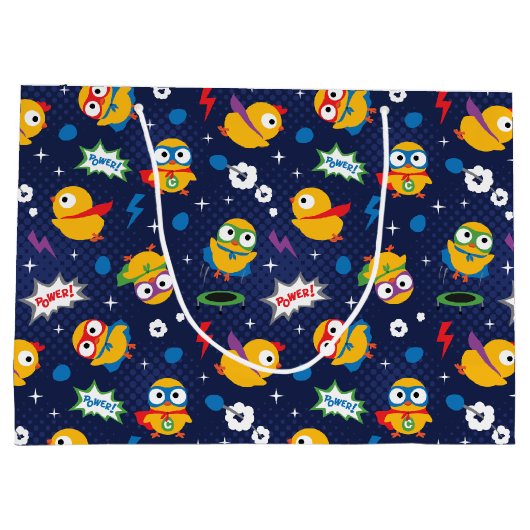 Superheld Chicken Groot Cadeauzakje (Achterkant)