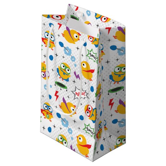 Superheld Chicken Klein Cadeauzakje (Voorkant Gekanteld)