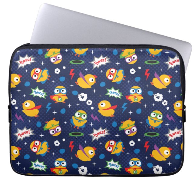 Superheld Chicken Laptop Sleeve (Voorkant)