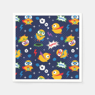 Superheld Chicken Servet