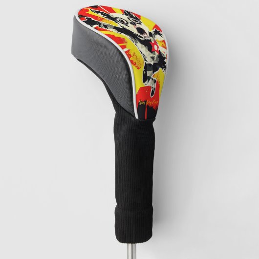 Superheld Chihuahua Hond 01 - Ignacio rechter Golfheadcover (Schuin)