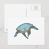 superheld clam briefkaart (Voorkant / Achterkant)