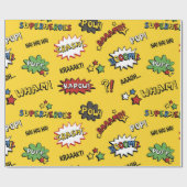Superheld Colorful Fun Pattern Cadeaupapier (Vlak)