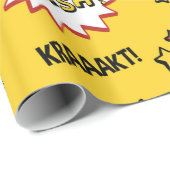 Superheld Colorful Fun Pattern Cadeaupapier (Rol Hoek)