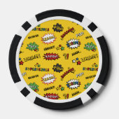Superheld Colorful Fun Pattern Poker Chips (Achterkant)