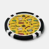 Superheld Colorful Fun Pattern Poker Chips (Enkel)