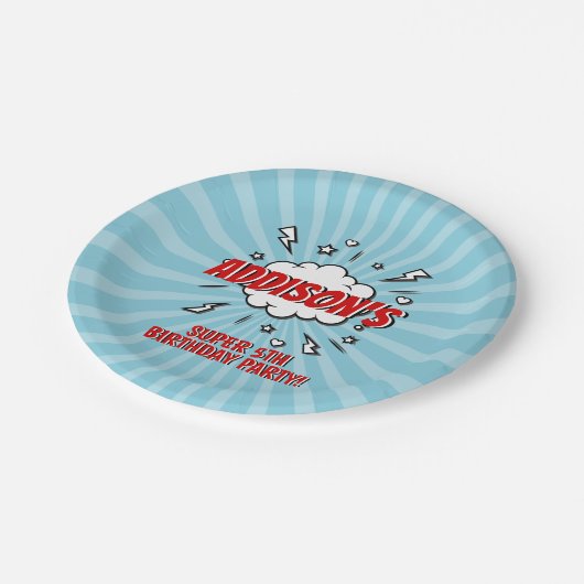 Superheld Comic Birthday Party Paper Bord (Gekanteld)