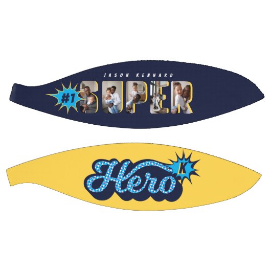 Superheld Comic Book #1 Aangepast fotoMonogram op Basketbal (Panelen)