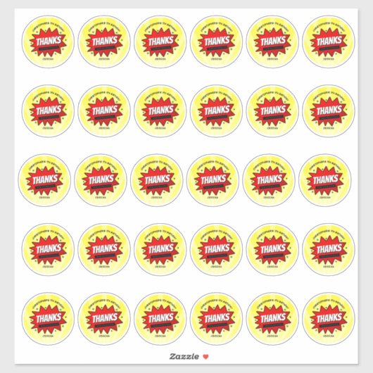 Superheld Comic Book Any Age Birthday 2"-ronde Sticker (Vel)