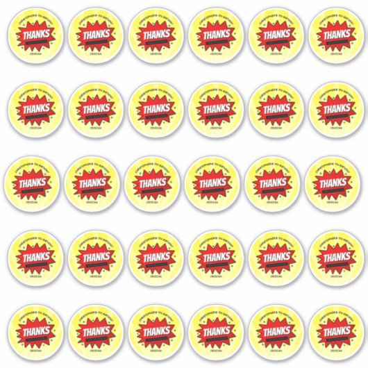 Superheld Comic Book Any Age Birthday 2"-ronde Sticker (Voorkant)