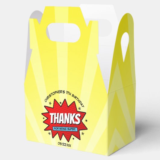 Superheld Comic Book Elke dag Bedankdoosjes (Geopend)