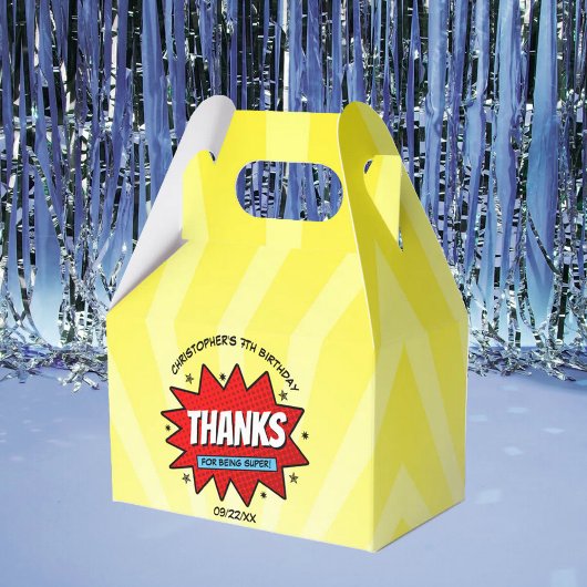 Superheld Comic Book Elke dag Bedankdoosjes