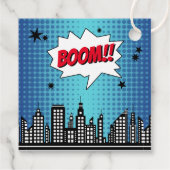 Superheld Comic Book Elke dag Bedankjes Labels (Achterkant)