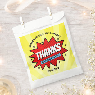 Superheld Comic Book Elke dag Bedankzakje