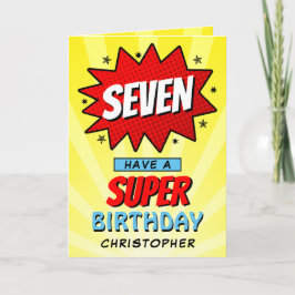 Superheld Comic Book Elke dag Kaart