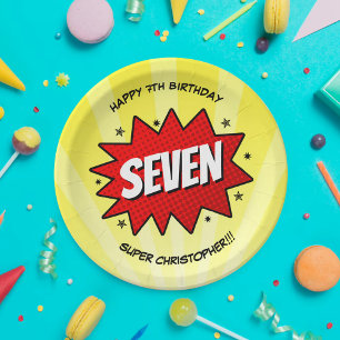 Superheld Comic Book Elke dag Papieren Bordje