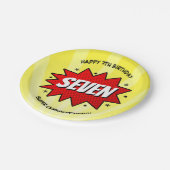 Superheld Comic Book Elke dag Papieren Bordje (Gekanteld)