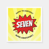 Superheld Comic Book Elke dag Servet (Voorkant)