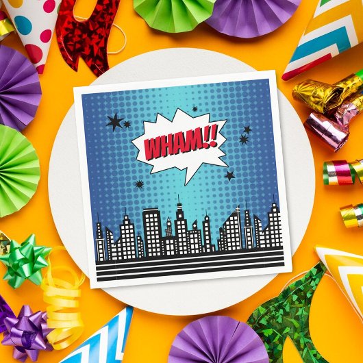 Superheld Comic Book Elke dag Servet