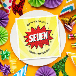 Superheld Comic Book Elke dag Servet