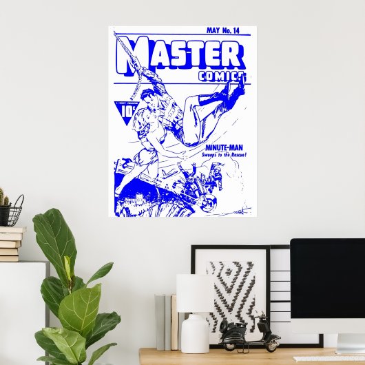 Superheld Comic Book Hoesje Retro  Volume 01 Poster (Thuiskantoor)