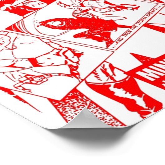 Superheld Comic Book Hoesje Retro  Volume 01 Poster (Hoek)