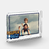 Superheld Comic Book Photo Gift for Dad Keepomwill Fotoblokken (Links)