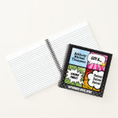 Superheld Comic Book Style Adoption Party Notitieboek (Binnen)