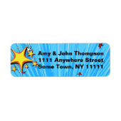 Superheld Comic Book Style Adoption Party Supplies Etiket (Voorkant)