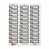 Superheld Comic Book Thema Adres Etiket (Full Sheet)