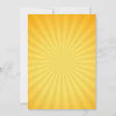 Superheld Comic Foto Geel Jongen Verjaardag Kaart (Achterkant)