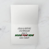 Superheld Comic Ho! Ho! Ho! Feestdagen Kaart (Binnen)