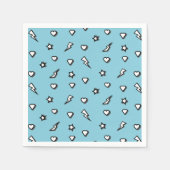 Superheld Comic Pattern Birthday Paper Napkin Servet (Voorkant)