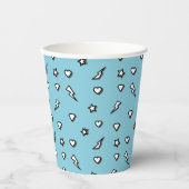 Superheld Comic Pattern Birthday Party Paper Cup Papieren Bekers (Voorkant)