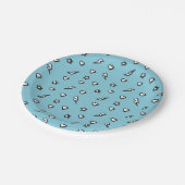 Superheld Comic Pattern Verjaardagsfeestje Papier Papieren Bordje (Gekanteld)