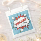 Superheld Comic Speech Bubble Birthday Bedankt Bedankzakje (Geknipt)