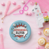 Superheld Comic Speech Bubble Boy Birthday Party Papieren Kommen (Feest)