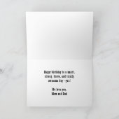 Superheld Comic Speech Bubble Boy Fotodag Kaart (Binnen)