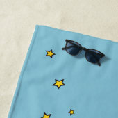 Superheld Comic Speech Bubble Boy Naam Strandlaken (In situ)