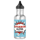 Superheld Comic Speech Cloud Boy Waterfles (Rechts)
