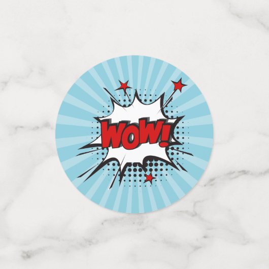 Superheld Comic Verjaardag Feesttafel Confetti (Kleine voorkant)