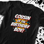 Superheld Comics Birthday - neef Birthday Boy T-shirt<br><div class="desc">Dit coole stripverhaal-held neef van de verjaardagsjongen is perfect voor een superheld verjaardagsfeest. Geweldig voor de neef van jongens die van stripboeken houdt,  superhelden of schurken met superkrachten! Kenmerken "Neef van de Birthday Boy!",  gefeliciteerd verjaardagscitaat in een stripboek superheld die de super verjaardagsjongen zal houden!</div>